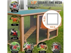 Cerca de Tela Metálica Galvanizada SucceBuy Tela de Hardware 1,27 cm x 60,96 cm x 762 cm 19 Ga