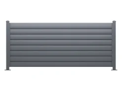Cerca persianas de alumínio para instalação - H80 x L173 cm - cinza antracite - BAROMA