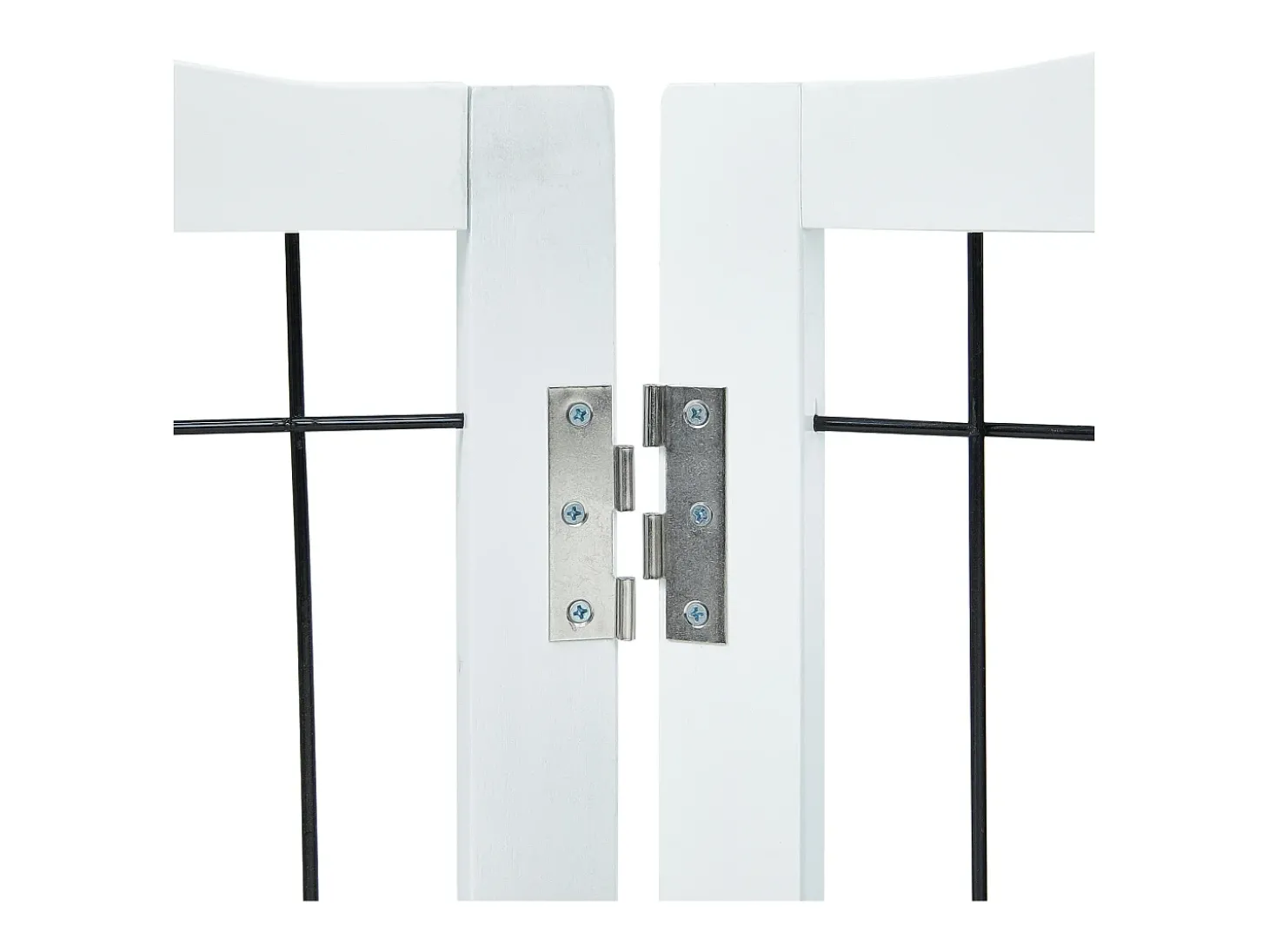 Cercado Dobrável para Cães SucceBuy, 81 x 245cm cm, Independente, para Passagens Largas e Estreitas, Uso Interno, Branco