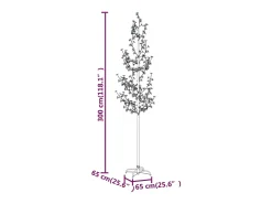 Cerejeira com 368 luzes LEDs 300 cm branco quente