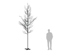 Cerejeira com 672 luzes LEDs 400 cm branco quente