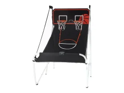 Cesta de Basquetebol Dobrável, SucceBuy, Jogo de Basquetebol de Arcada Dobrável para Interior com Tacada Dupla para 2 Jogadores e 5 Bolas
