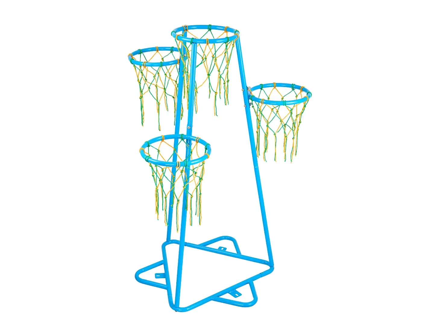 Cesta de Basquetebol SucceBuy Cesto de Basquetebol Infantil, Suporte Portátil com 4 Aros e Altura Ajustável