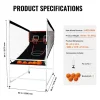 Cesto de Basquete SucceBuy Jogo de Basquetebol Indoor Double Shot para 2 Jogadores e 5 Bolas