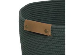 Cesto de Roupa Redondo "Duo" 80L Verde Prático e Elegante