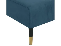 Chaise longue veludo azul