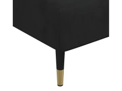 Chaise longue veludo preto