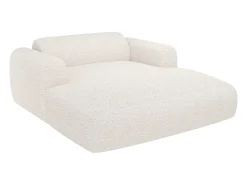 Chaise-longue 2 lugares tecido bouclé branco - POGNI de Maison Céphy