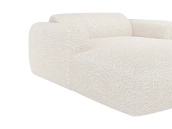 Chaise-longue 2 lugares tecido bouclé branco - POGNI de Maison Céphy