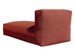 Chaise-longue de jardim em tecido cor terracota - NOUMARA de MYLIA