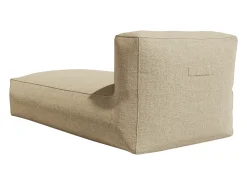 Chaise-longue de jardim em tecido cor bege - NOUMARA de MYLIA