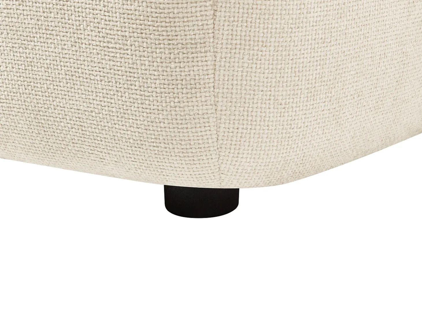 Chaise-longue função avança-recua em tecido texturizado bege APOLIU