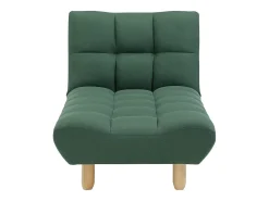 Chaise-longue sofá-cama em tecido de cor verde ESTEBAN