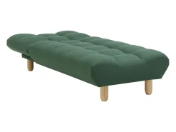 Chaise-longue sofá-cama em tecido de cor verde ESTEBAN