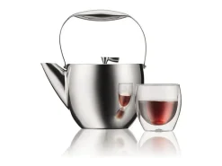 Chaleira Bodum Columbia em Vidro 1,5 L - Design Elegante e Resistente ao Calor