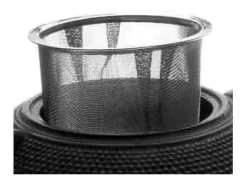 Chaleira de Ferro Fundido Preta Beka 1.2L - Conservação de Calor - Filtro Removível - Indução
