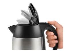 Chaleira elétrica sem fio Bosch DesignLine 1,7L em aço inoxidável com filtro anticalcário removível