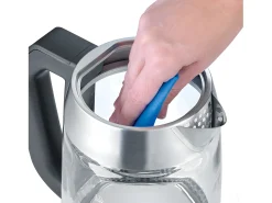 Chaleira elétrica Severin WK 3479 em aço inoxidável escovado com 5 programas de infusão pré-definidos e temperatura variável