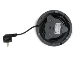 Chaleira sem fio Domo 1,7L 2200W - Base 360°, filtro anti-calcário removível, desligamento automático, design cinza e madeira