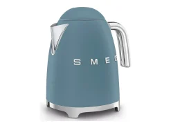 Chaleira Smeg Anos 50 sem fio 1,7L 2400W Azul Tempestade inox & base giratória 360°