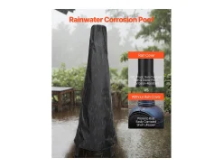 Chaminé Externa SucceBuy, de Ferro de 51 cm, com Grade e Tampa de Chaminé, para Reuniões no Jardim, Acampamentos e Festas ao ar Livre
