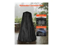 Chaminé Externa SucceBuy, de Ferro de 56 cm, com Grade e Tampa de Chaminé, para Reuniões no Jardim, Acampamentos e Festas ao ar Livre