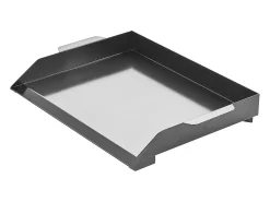 Chapa de Grelhar, SucceBuy Placa de Cozinha de Aço ao Carbono, 50.2 x 37 cm, Utensílio de Cozinha Portátil a Gás para Churrasco, Ideal para Campismo, Preta