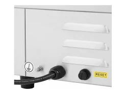 Chapa elétrica profissional em aço inoxidável para uso em restaurantes 1 queimador 55 x 40 cm (3000 watts 550 x 400 mm lisa) 14_0004070