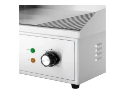 Chapa elétrica profissional com placa de cozimento e grelha de 3000 watts (548 x 350 mm placa de ferro lisa e ranhurada) 14_0004059