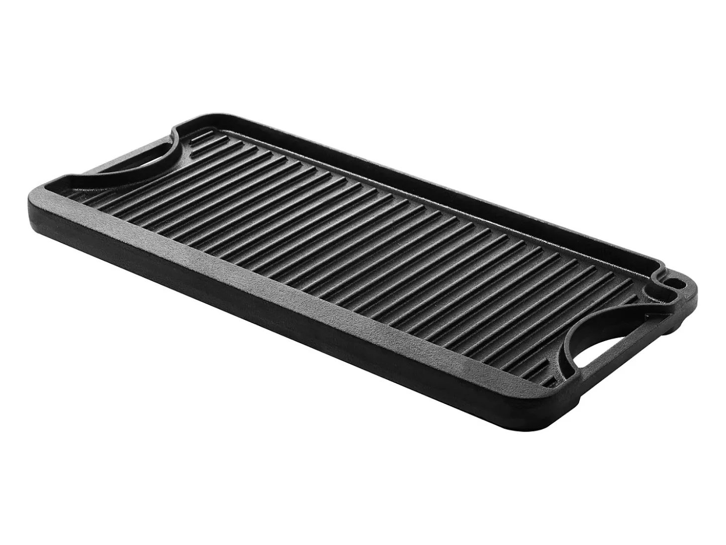 Chapa para Grelhar, SucceBuy Chapa de Ferro Fundido Reversível, Pré-Temperada, 492 × 218 mm