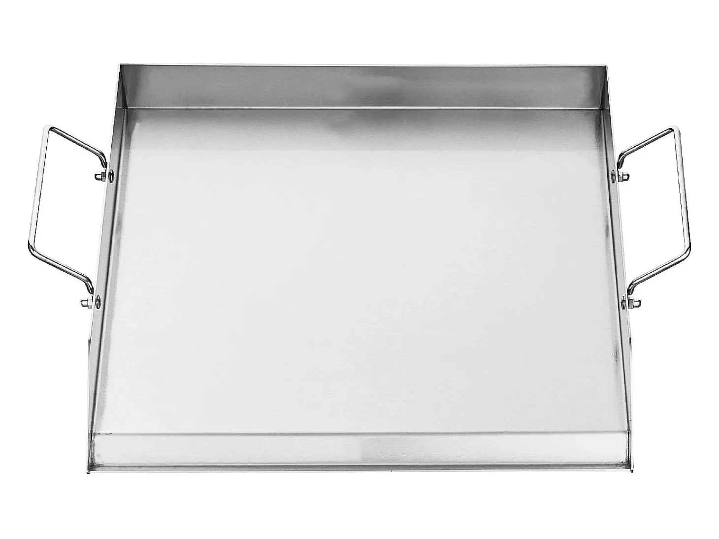 Chapa para Grelhar, SucceBuy Chapa para Churrasco em Aço Inoxidável, Superfície Plana 448 × 370 mm