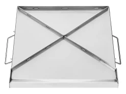 Chapa para Grelhar, SucceBuy Chapa para Churrasco em Aço Inoxidável, Superfície Plana 448 × 370 mm