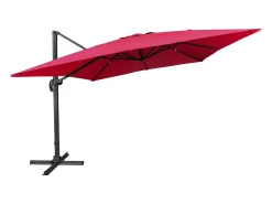 Chapéu de Sol de compensação MOLOKAI quadrado 3x3m fúcsia + cobertura