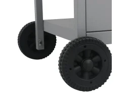 Churrasqueira a gás com prateleira de 3 camadas, ideal para festas ao ar livre