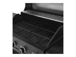 Churrasqueira a gás de cozinha externa - 12 kW - 4 queimadores - Preto