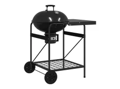 Churrasqueira ao ar livre com roda Preto 91 x 71 x 107 cm Metal