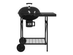 Churrasqueira ao ar livre com roda Preto 91 x 71 x 107 cm Metal
