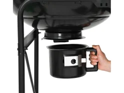 Churrasqueira ao ar livre com roda Preto 91 x 71 x 107 cm Metal