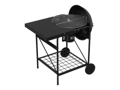 Churrasqueira ao ar livre com roda Preto 91 x 71 x 107 cm Metal