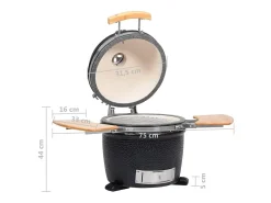 Churrasqueira Defumadora Kamado, de Cerâmica, 33cm