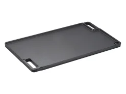 Churrasqueira Placa SucceBuy, 25 x 42 cm, Grade de Cozedura Reversível em Ferro Fundido para Churrasqueira