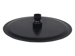 Chuveiro de teto chuveiro de mão ducha manual acessório para banheiro aço inoxidável 20 cm de diâmetro preto 02_0002072