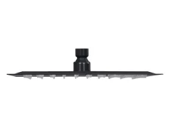Chuveiro de teto com ducha higiênica acessório para banheiro aço inoxidável quadrado 20 x 20 cm preto 02_0002077