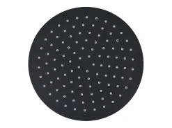 Chuveiro de teto com ducha higiênica acessório para banheiro aço inoxidável 25 cm redondo preto 02_0002073