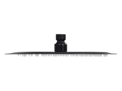 Chuveiro de teto com ducha higiênica acessório para banheiro aço inoxidável 25 cm redondo preto 02_0002073