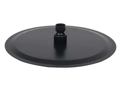 Chuveiro de teto com ducha higiênica acessório para banheiro aço inoxidável 25 cm redondo preto 02_0002073