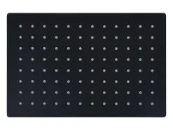 Chuveiro de teto com ducha higiênica acessório para banheiro aço inoxidável retangular 30 x 20 cm preto 02_0002082