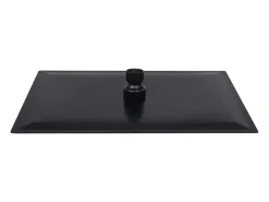Chuveiro de teto com ducha higiênica acessório para banheiro aço inoxidável retangular 30 x 20 cm preto 02_0002082