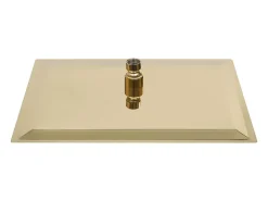 Chuveiro de teto em aço inoxidável 40 x 40 cm quadrado acabamento dourado 02_0002093