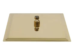 Chuveiro de teto em aço inoxidável 25 x 25 cm quadrado acabamento dourado 02_0002091